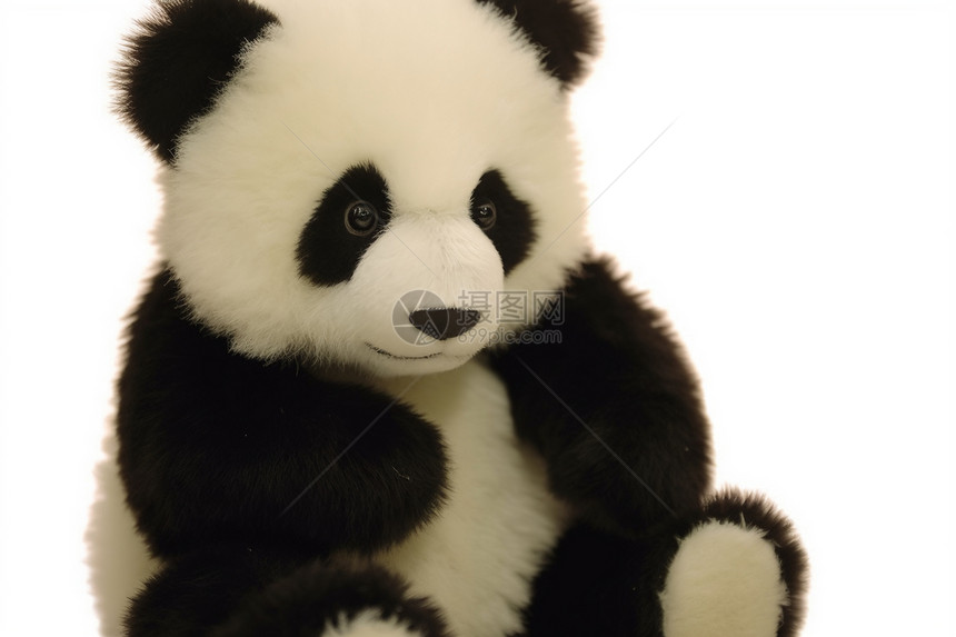 可爱毛茸的熊猫玩偶图片