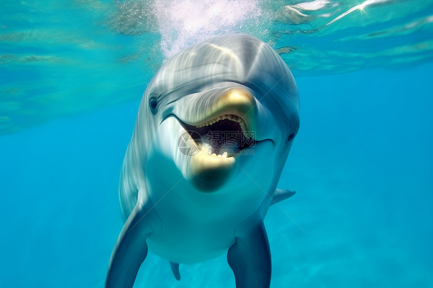 活泼的海豚图片