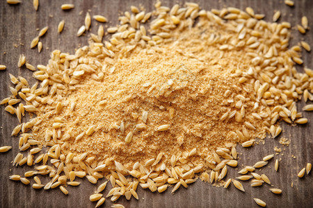 全胚芽燕麦健康的小麦背景