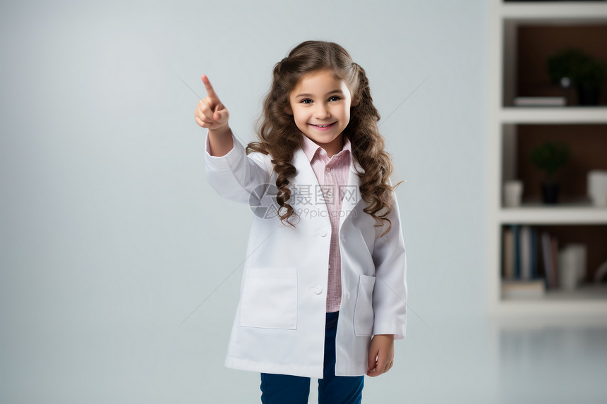 医生形象的小女孩图片