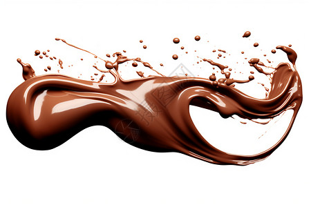 巧克力可可液体背景图片