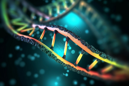 DNA生物链概念图背景图片