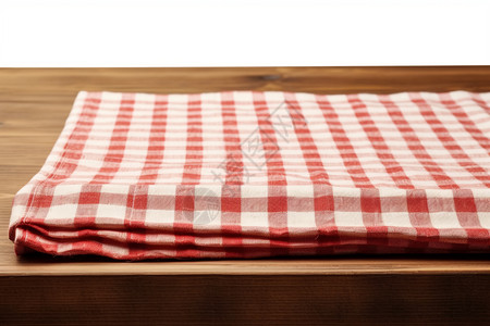 红色方形桌子上的布背景
