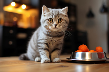 等待喂食的小猫图片