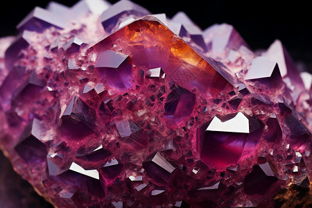 紫色水晶石图片