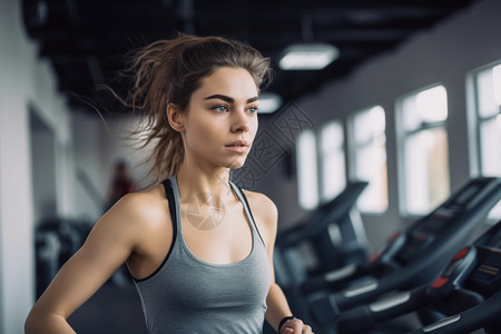 训练跑步的女子背景图片
