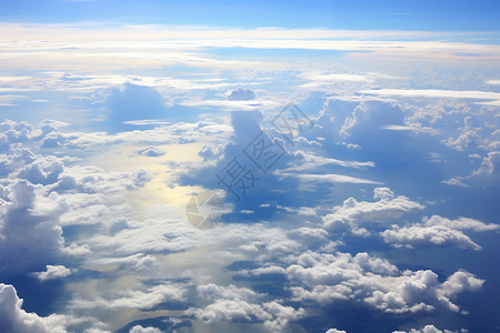 白云和蓝天背景图片