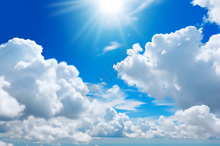 高清的蓝天白云背景图片