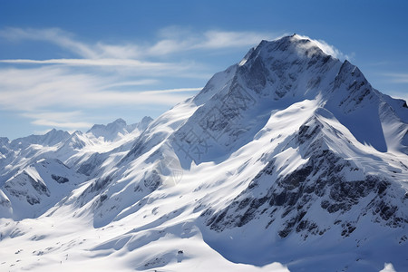 巍峨的雪山背景图片