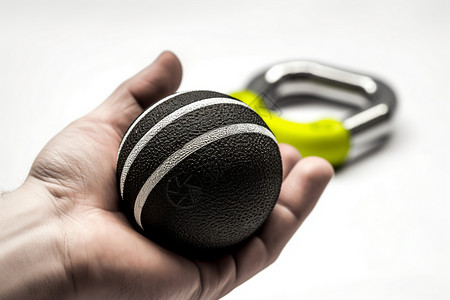 健身用的球金属压力球高清图片