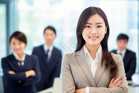 企业中的女性商务人士图片