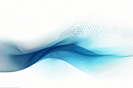 白色虚线蓝色虚线流动波背景设计图片