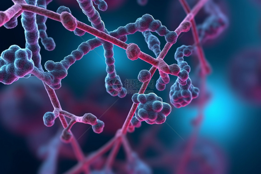 生物DNA链概念背景图片
