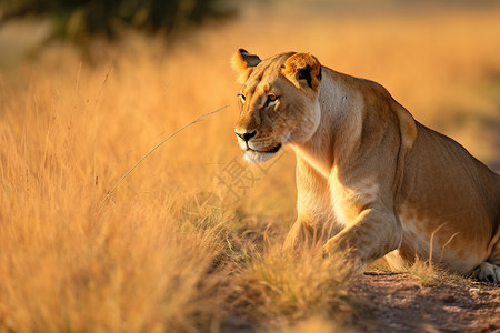 肯尼亚狮子草原上的狮子背景