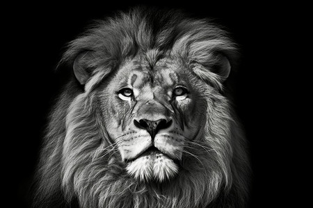 雄狮的特写镜头背景图片