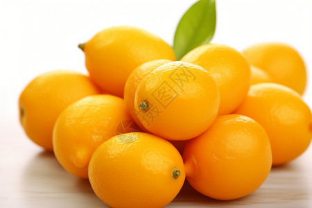 金橘成熟新鲜的水果背景