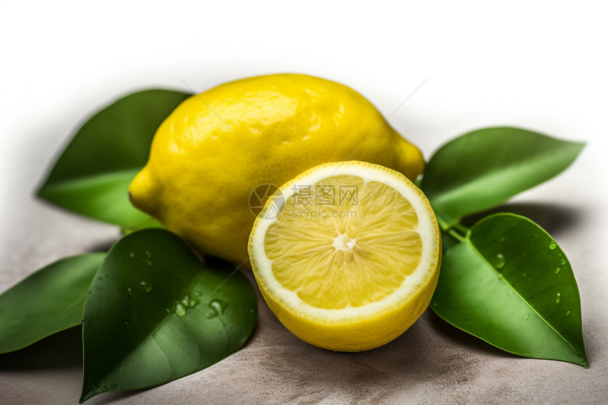 新鲜健康的柠檬图片