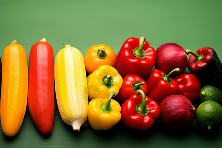 绿色健康的蔬菜水果图片