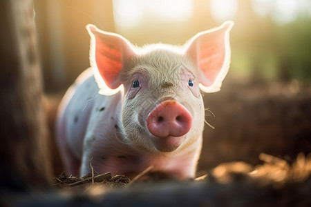 农业养殖场的小猪崽图片