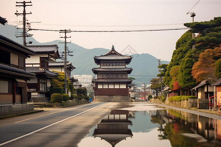 夏天的旅游城市街道图片