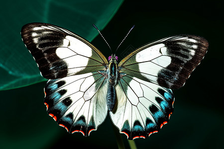 花纹特殊的蝴蝶标本背景图片