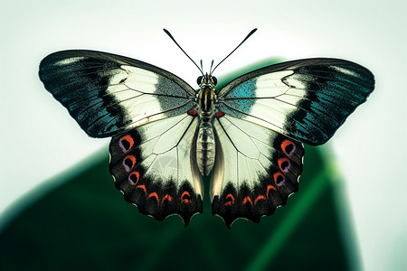 蝴蝶展开的翅膀背景图片