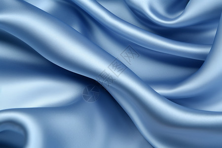 蓝色丝绸曲线悬垂高清图片
