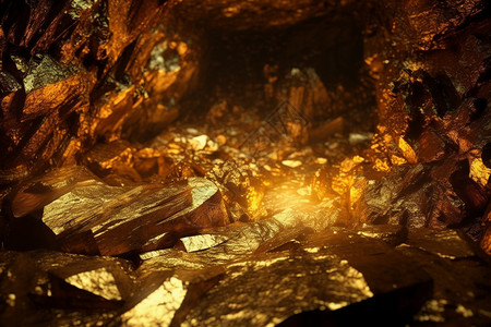 地下洞穴地下金矿开采设计图片