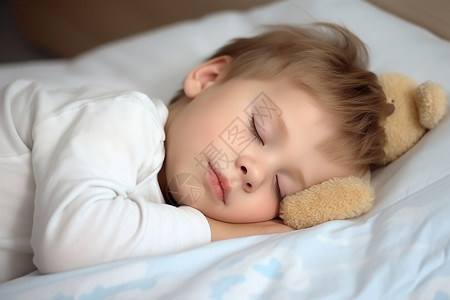 休息的男孩睡觉时间高清图片