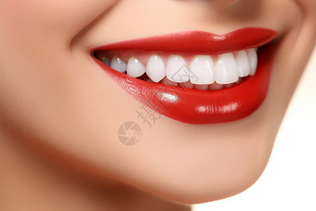 口腔广告素材女性牙齿护理广告背景