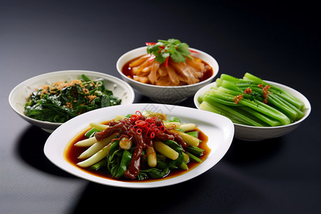泡椒肉丝常见的几种菜式背景