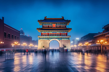 中国古代建筑背景图片