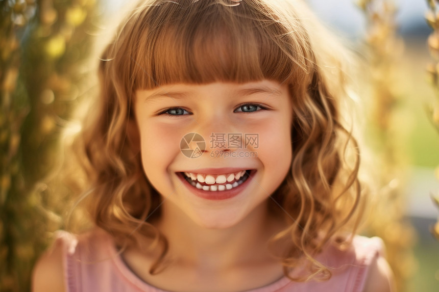 孩子幸福的笑容图片