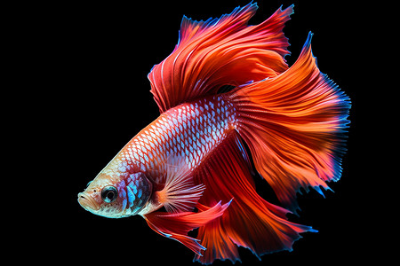 彩虹鱼异域色彩的养殖鱼背景