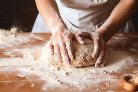 面包的制作背景图片