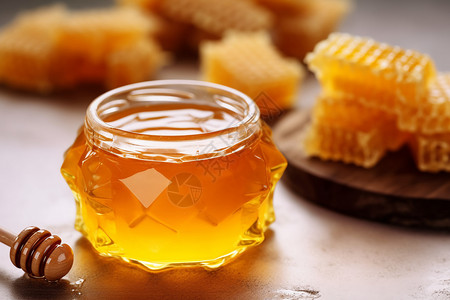 营养的蜂蜜背景图片