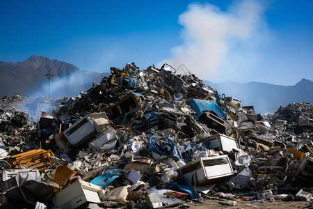 废弃物废品收购站高清图片