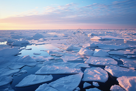 美丽的冰川景色高清图片