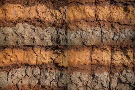 粘土裂缝地质短地壳高清图片