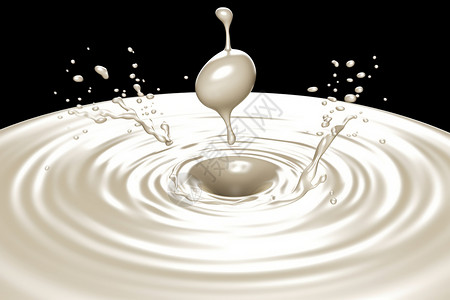牛奶和涟漪牛奶飞溅波纹设计图片