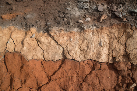 地壳的土壤裂缝背景