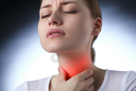 慢性咽炎扁桃体炎的女性设计图片