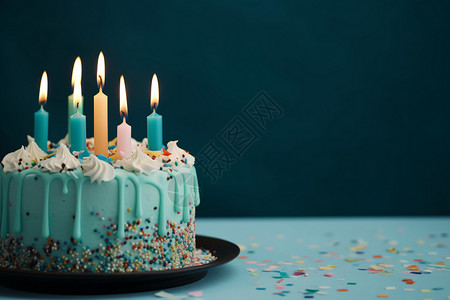 庆祝的生日蛋糕图片