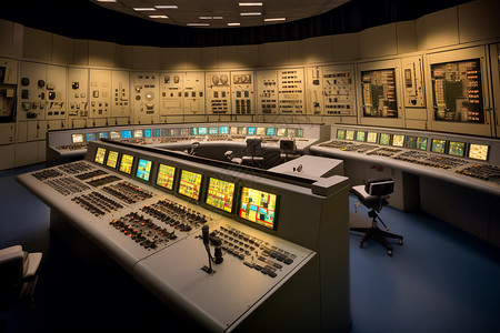核反应堆的控制室图片