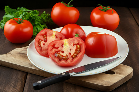新鲜健康的西红柿图片
