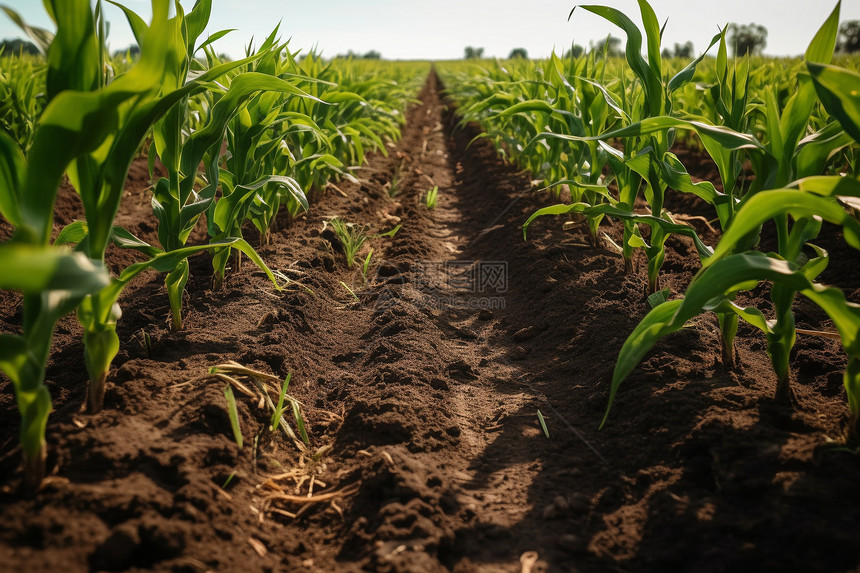田地里的玉米图片