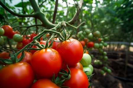 新鲜采摘的番茄图片