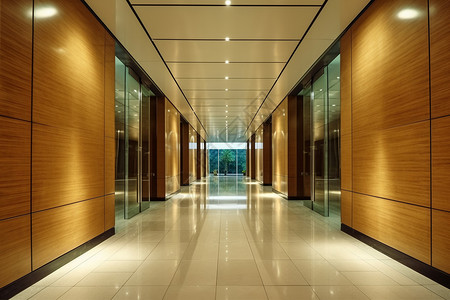 现代企业大楼走廊图片