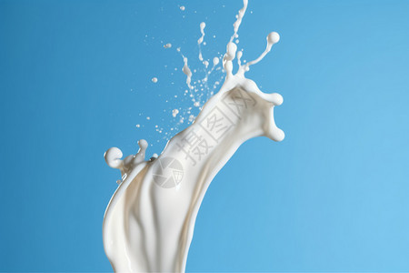 牛奶流动特效新鲜的牛奶背景