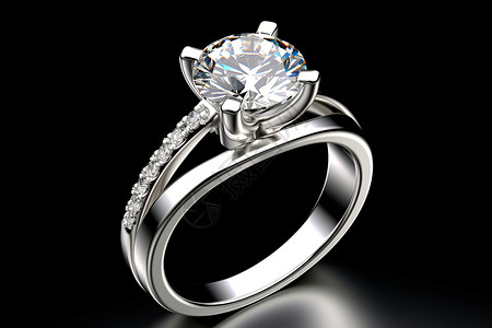 订婚的钻石戒指背景图片